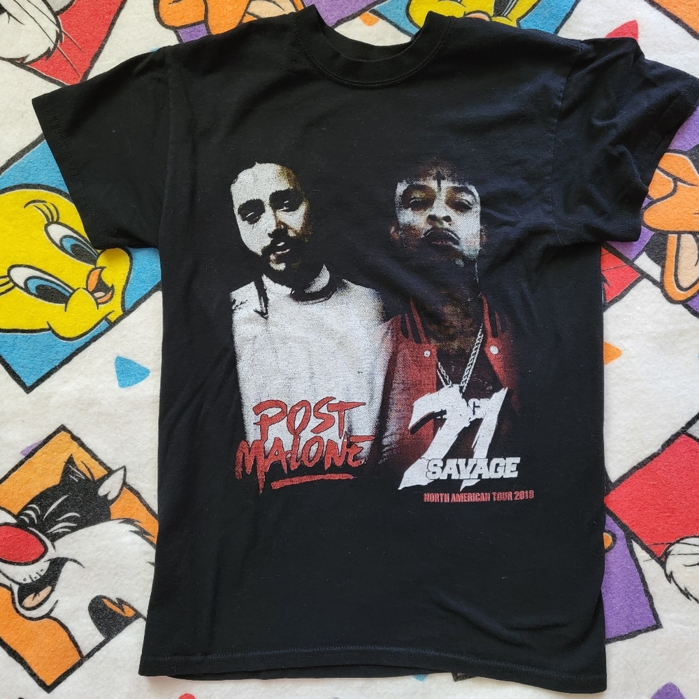 Post Malone 21 Savage 2018 Tour Shirt